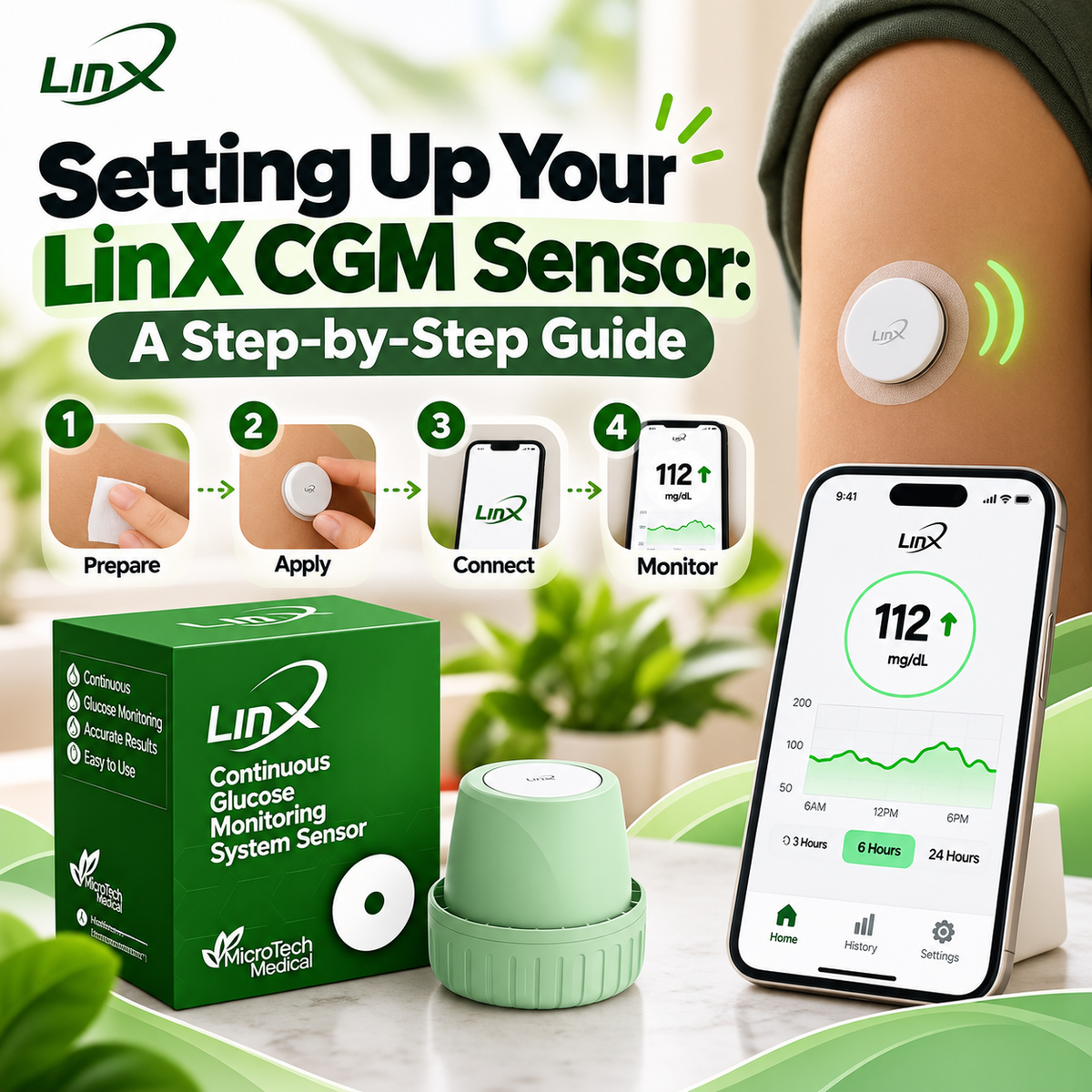 Setting Up Your LinX CGM Sensor: A Step-by-Step Guide